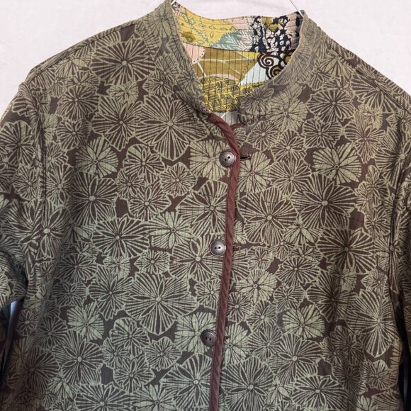 Multiples Women's Reversible Size 1X Open Front Light Weight Mid Length Jacket - Picture 13 of 16